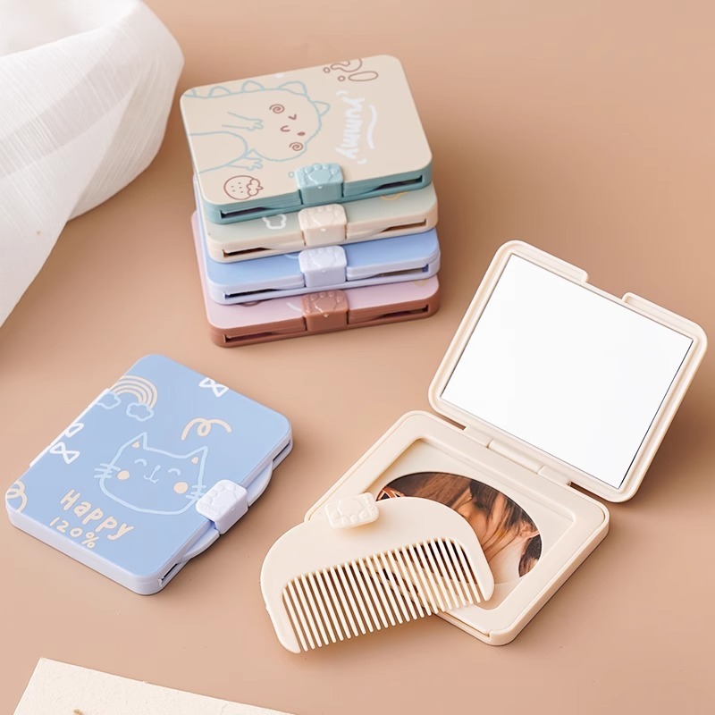 Your Beauty Makeup - Przenośne lusterko, grzebień, składane mini lusterko