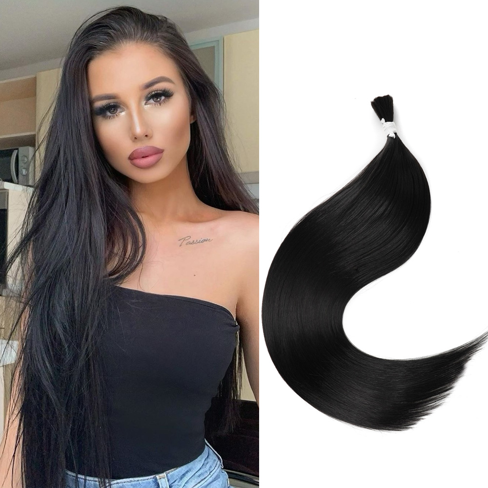 Pure Beauty Hair & Makeup - 28-calowe syntetyczne pasma włosów prostych bez