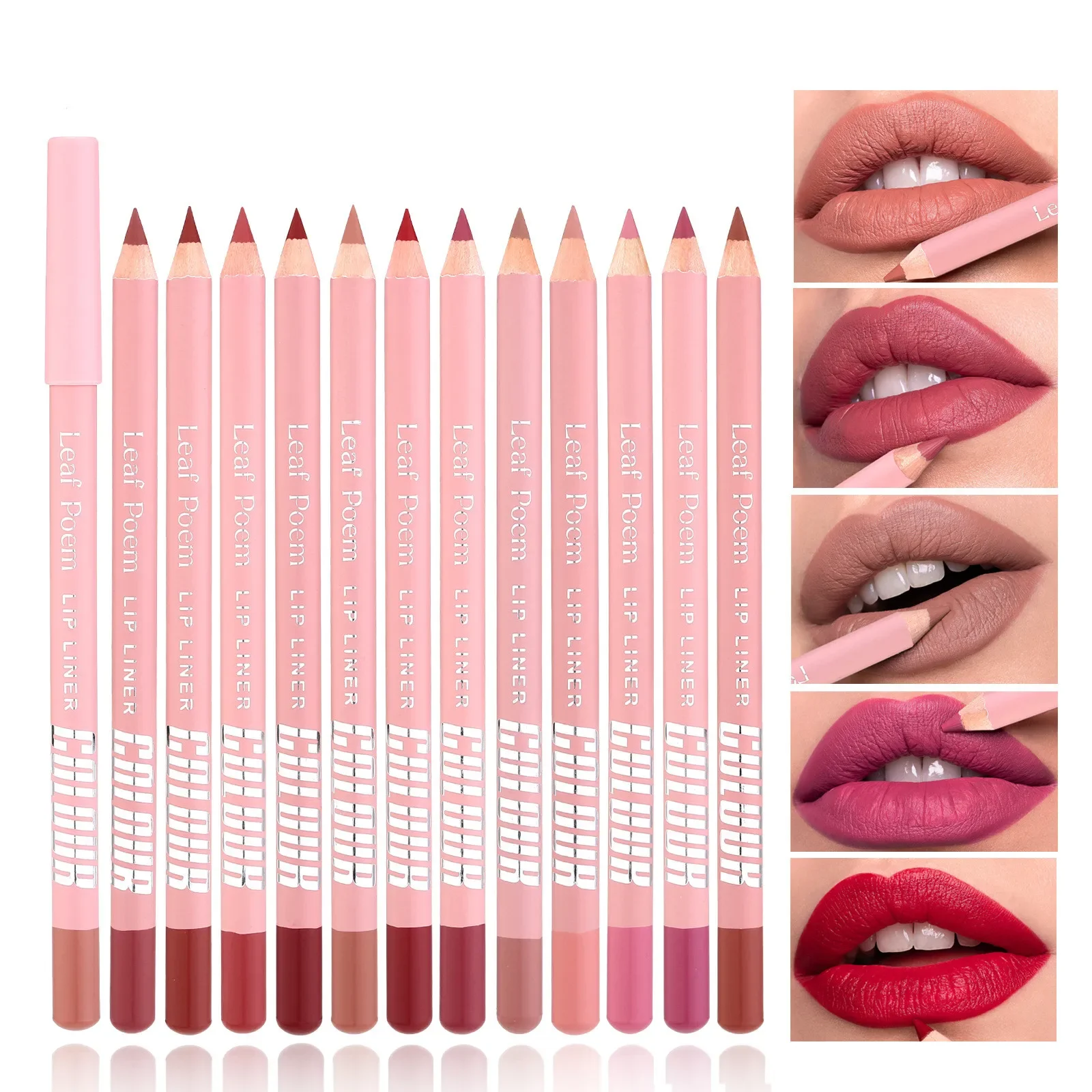 Lip Liner Pencil - Szminka Lipliner Pen Set Matte Velvet