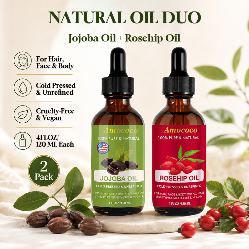 Pure Beauty Hair & Makeup - Amococo 2 szt. Olejek Jojoba i