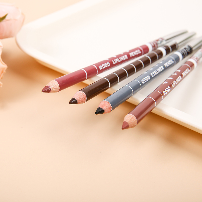 Lip Liner Pencil - 1 szt. Drewniana profesjonalna, trwała kredka