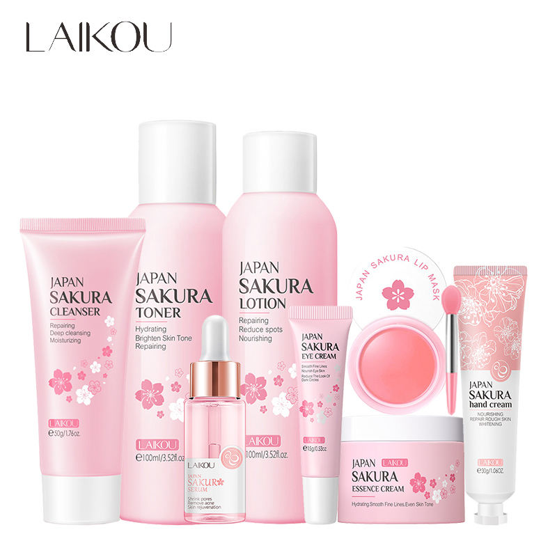 Beauty Makeup Cream - LAIKOU 8 sztuk Sakura zestaw do