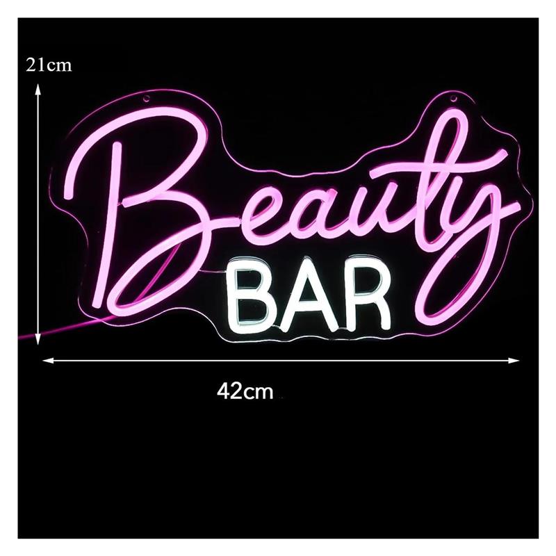 Neonowy szyld Beauty Bar, ście – Beauty Makeup Wallpaper recenzja i cena