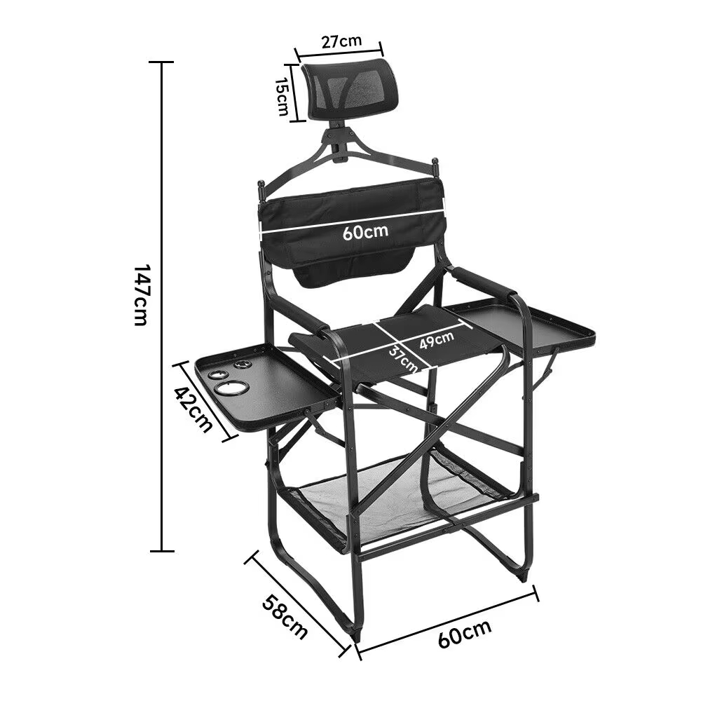 Wysokie krzesło reżyserskie, w – Beauty Makeup Desk recenzja i cena