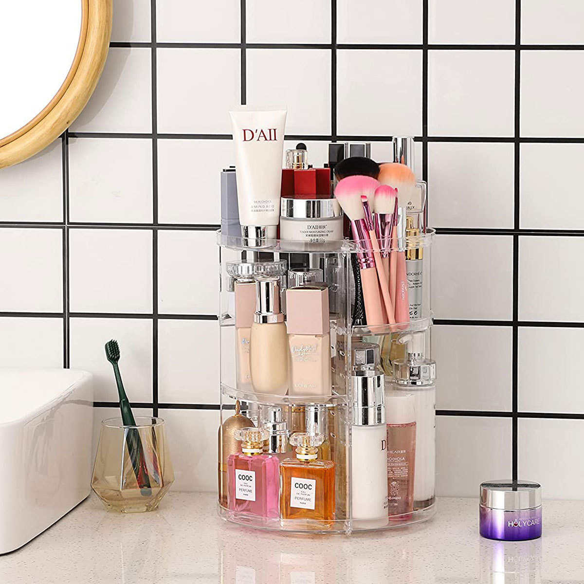 Obrotowy o 360 stopni organize – Beauty Makeup Desk recenzja i cena