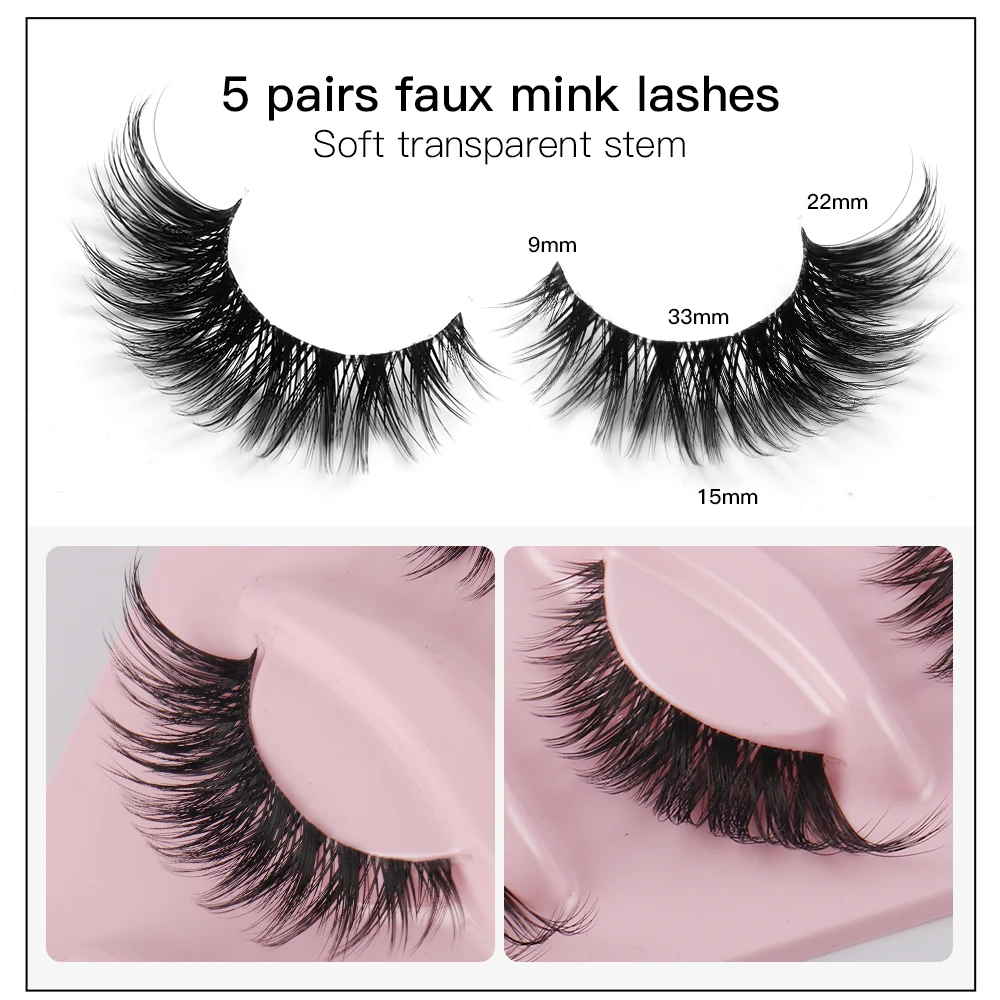 Sztuczne rzęsy Cat Eye 5 par 3 – Beauty Makeup Look recenzja i cena