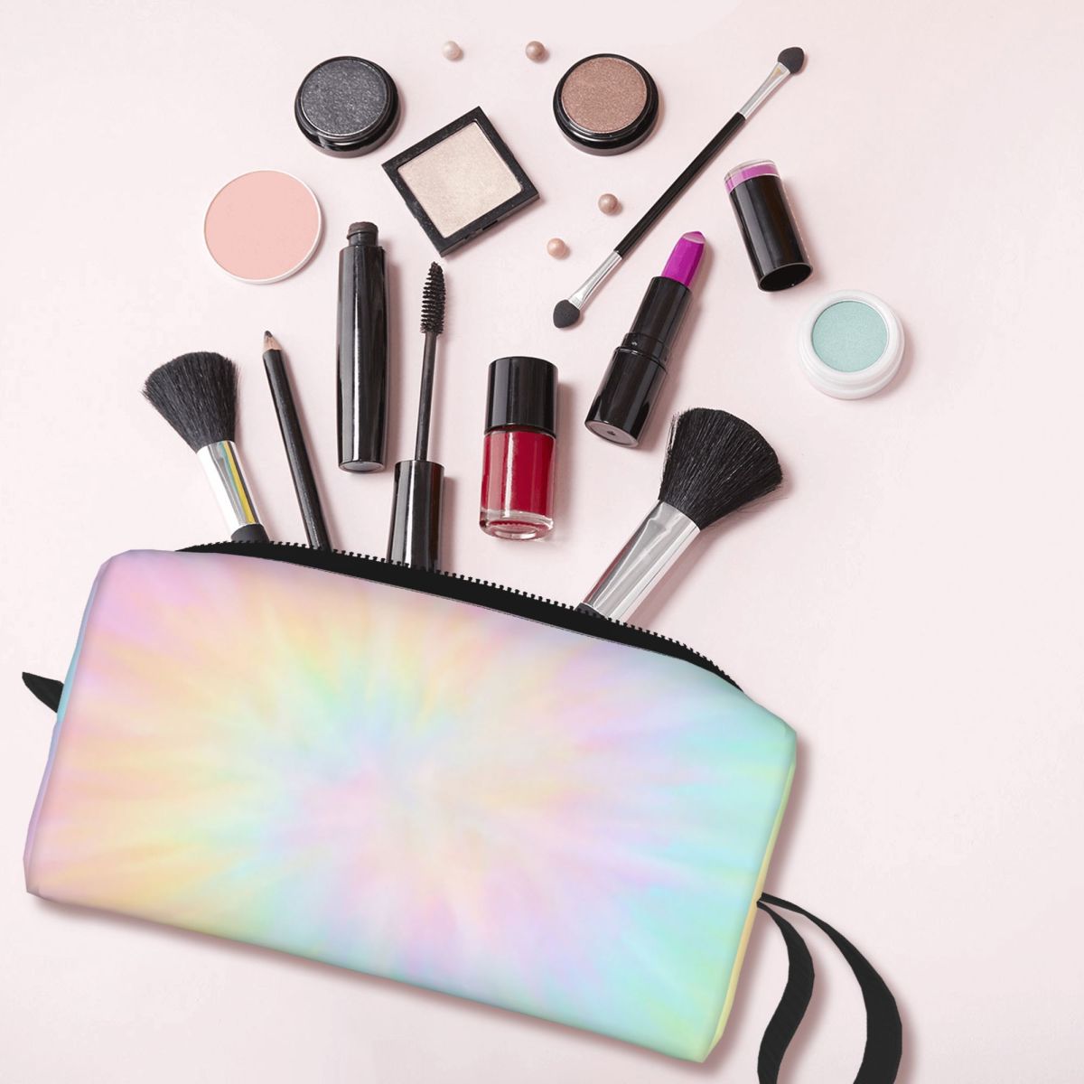 Kosmetyczka z motywem tie-dye  – Beauty Makeup Wallpaper recenzja i cena