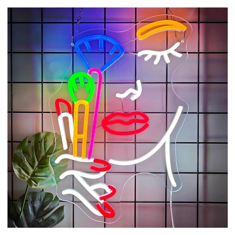 Neonowy szyld dla wizażystki,  – Beauty Makeup Wallpaper recenzja i cena