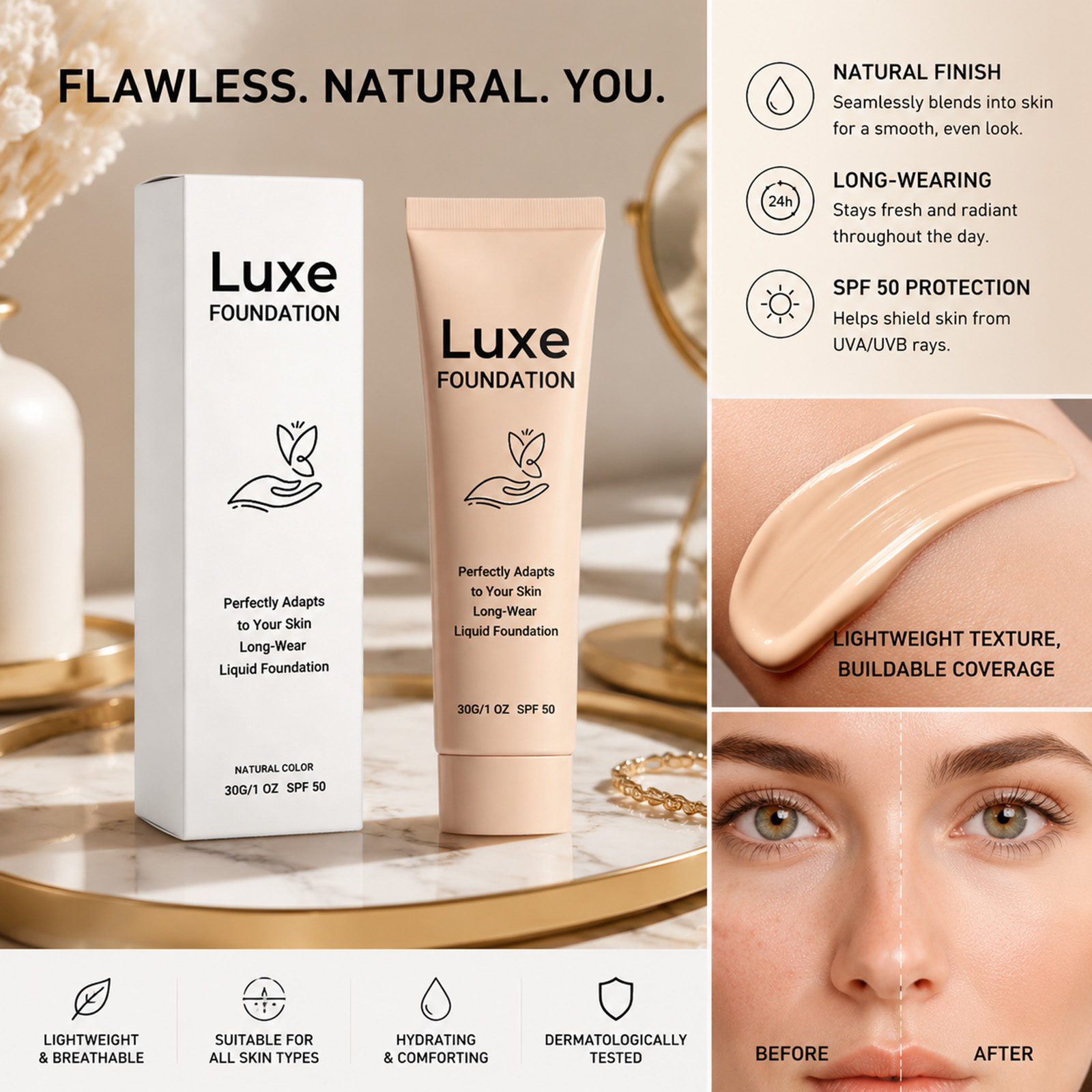 Podkład do twarzy zmieniający  – Beauty Makeup Cream recenzja i cena