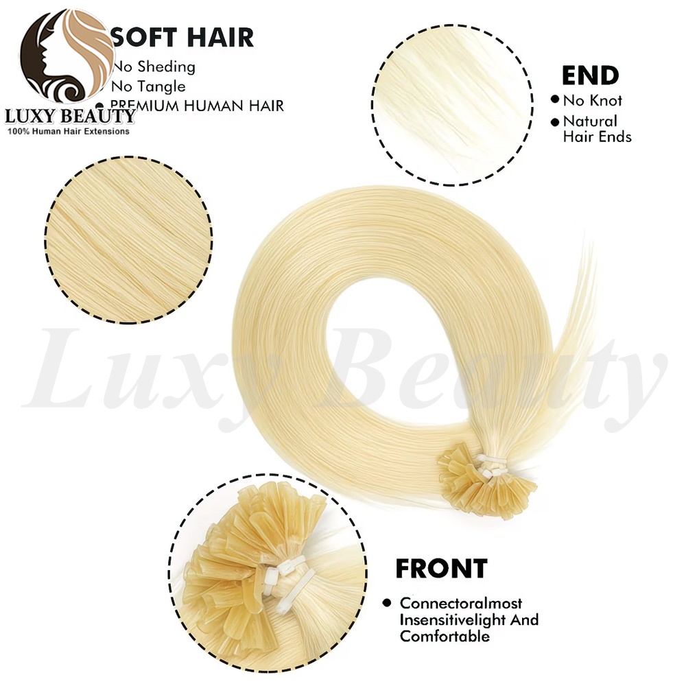 Doczepiane włosy blond U-Tip,  – Pure Beauty Hair & Makeup recenzja i cena