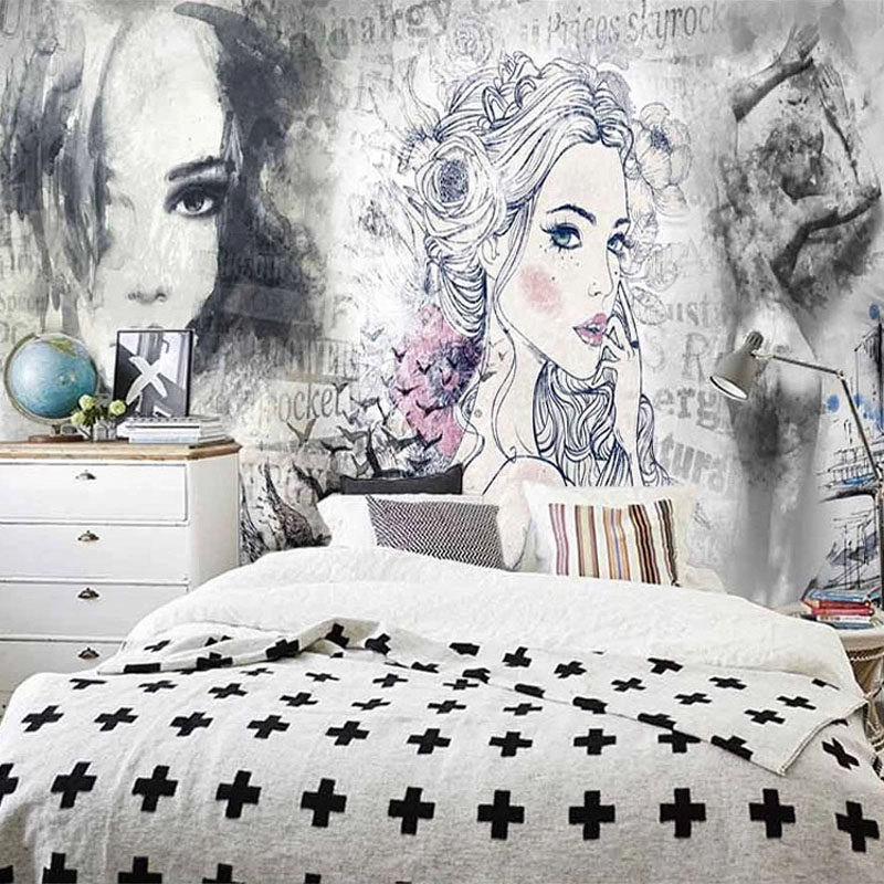 Niestandardowy Mural 3D Retro  – Beauty Makeup Wallpaper recenzja i cena