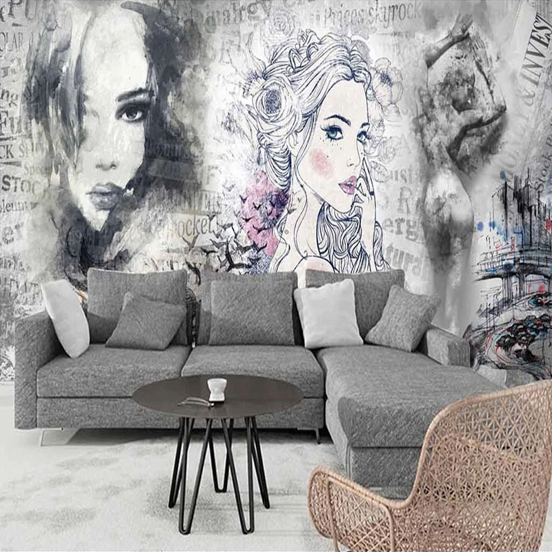 Niestandardowy Mural 3D Retro  – Beauty Makeup Wallpaper recenzja i cena
