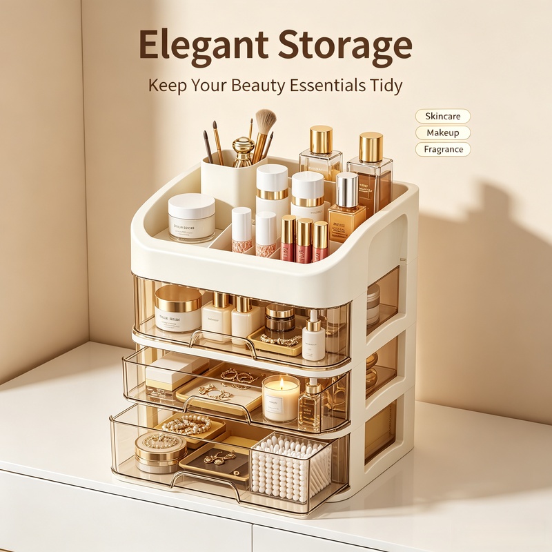 Organizer na kosmetyki o dużej – Beauty Makeup Desk recenzja i cena