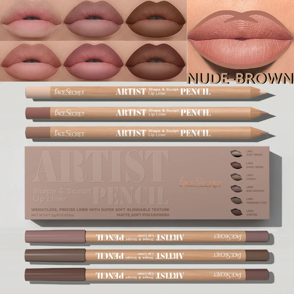 Zestaw 6 szt. kredek do ust Ar – Lip Liner Pencil recenzja i cena