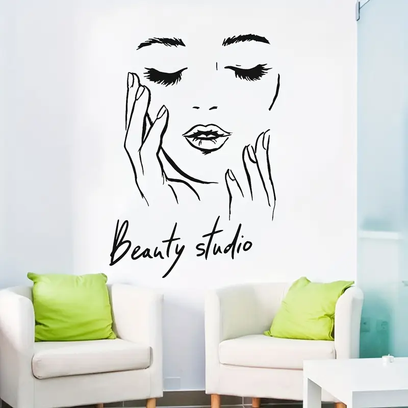 Naklejka ścienna z kobiecą twa – Beauty Makeup Wallpaper recenzja i cena