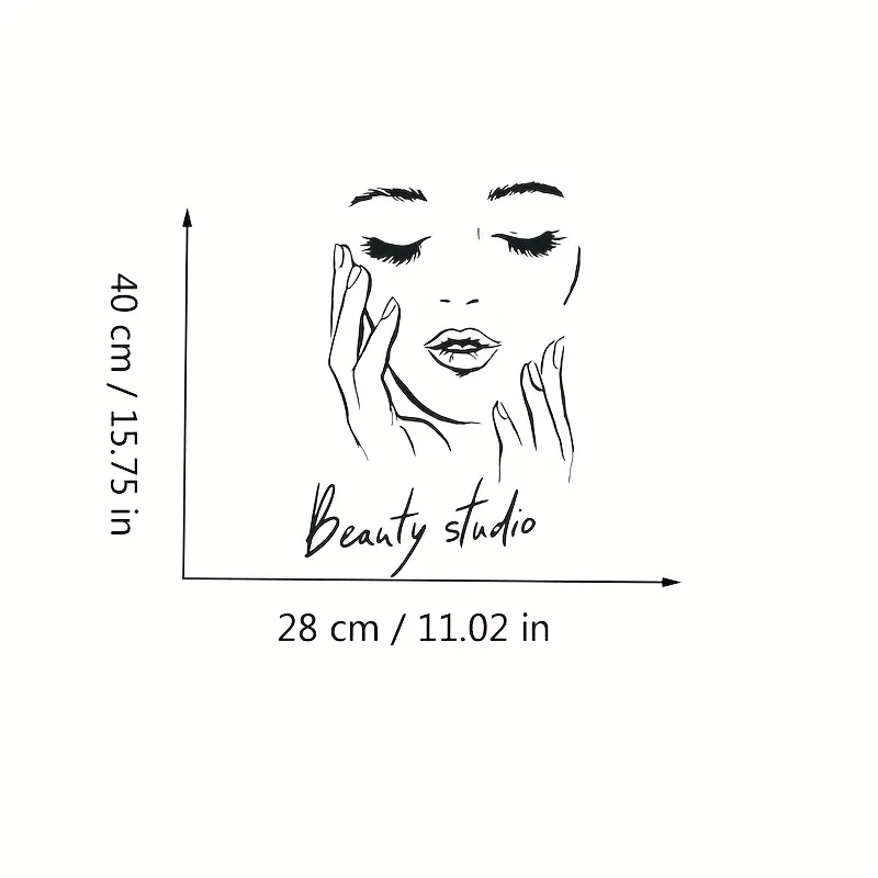 Naklejka ścienna z kobiecą twa – Beauty Makeup Wallpaper recenzja i cena